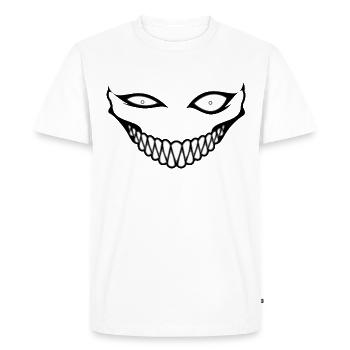 Böse Augen - Männer Premium Bio T-Shirt - Weiß - Vorne - Nico (187cm)