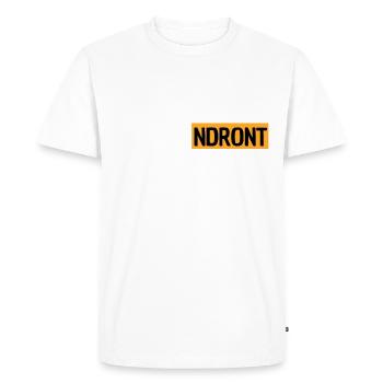 LES MECS COMPRENDRONT - T-shirt Premium bio Homme - blanc - Devant - Nico (187cm)