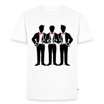 Marié Crew Enterrement de vie de jeune fille - T-shirt Premium bio Homme - blanc - Devant - Nico (187cm)