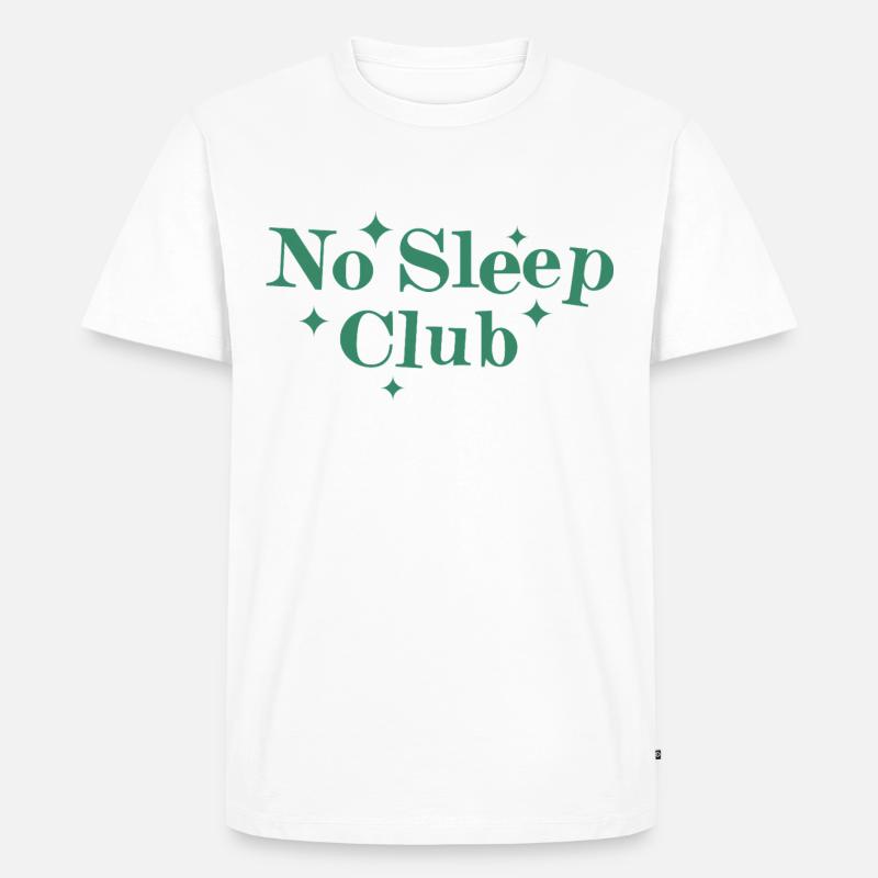 No Sleep Club - Men's Premium Organic T-Shirt - white
