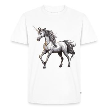 Bête licorne - T-shirt Premium bio Homme - blanc - Devant - Nico (187cm)