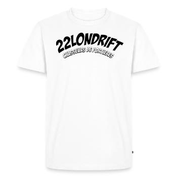 chasseur 2 portières - T-shirt Premium bio Homme - blanc - Devant - Nico (187cm)