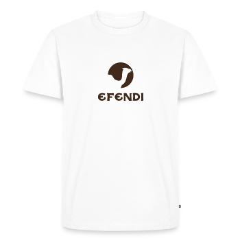 Efendi Kamel Camel Marque Marke - T-shirt Premium bio Homme - blanc - Devant - Nico (187cm)