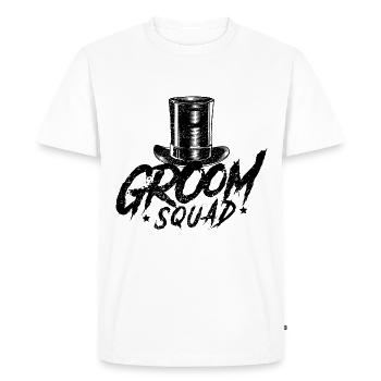 Groom Squad Groom Cylinder - Men's Premium Organic T-Shirt - white - Front - Nico (187cm)