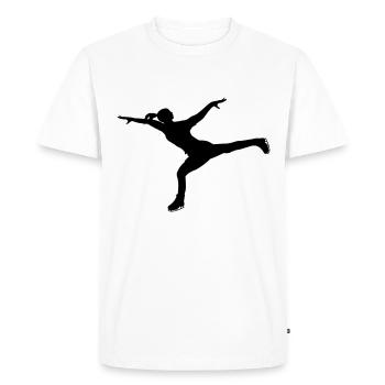 Balancing act in figure skating - Men's Premium Organic T-Shirt - white - Front - Nico (187cm)