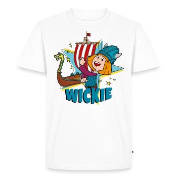 Vicky the Viking Viking Ship - Men's Premium Organic T-Shirt - white - Front - Nico (187cm)