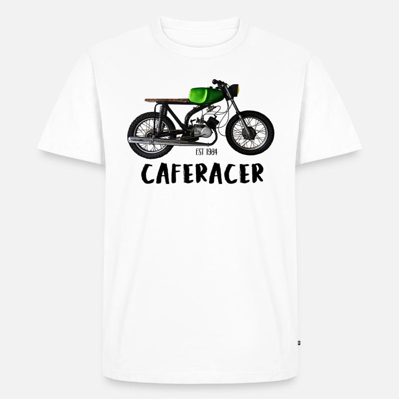 Simson S51 Caferacer - Männer Premium Bio T-Shirt - Weiß