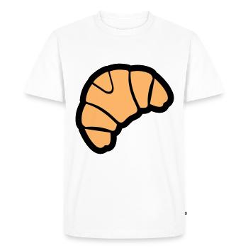 Croissant Baker - Men's Premium Organic T-Shirt - white - Front - Nico (187cm)