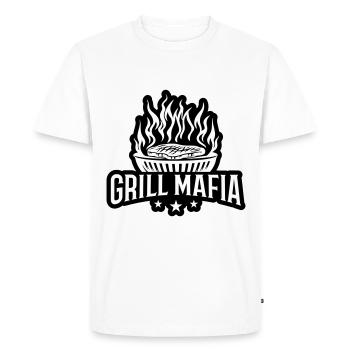 Grill Mafia Grilling - Men's Premium Organic T-Shirt - white - Front - Nico (187cm)