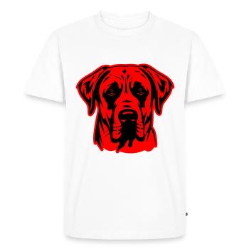 Kangal Dog Head - Men's Premium Organic T-Shirt - white - Front - Nico (187cm)
