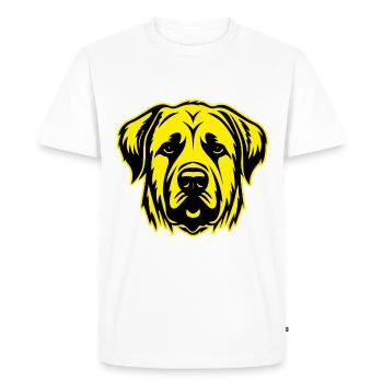 Kangal Dog Animal Portrait - Men's Premium Organic T-Shirt - white - Front - Nico (187cm)