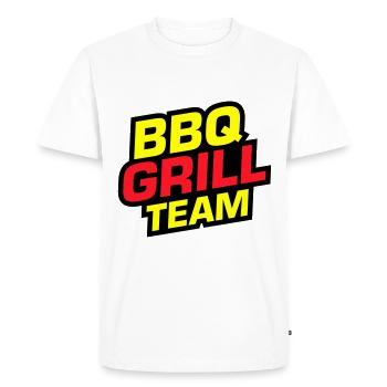 Grill Bbq BarbecueTeam - Men's Premium Organic T-Shirt - white - Front - Nico (187cm)