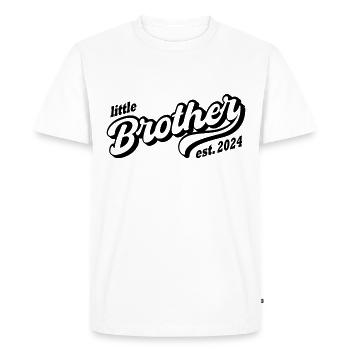 petit frère 2024 petit frère 2024 - T-shirt Premium bio Homme - blanc - Devant - Nico (187cm)