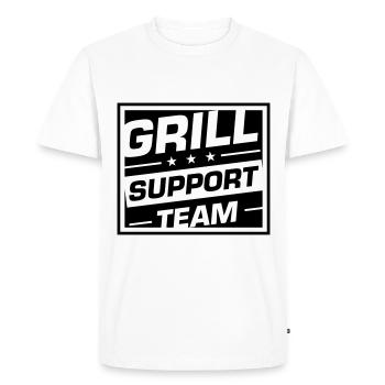 Grill Support Team Grilling Dicton - T-shirt Premium bio Homme - blanc - Devant - Nico (187cm)