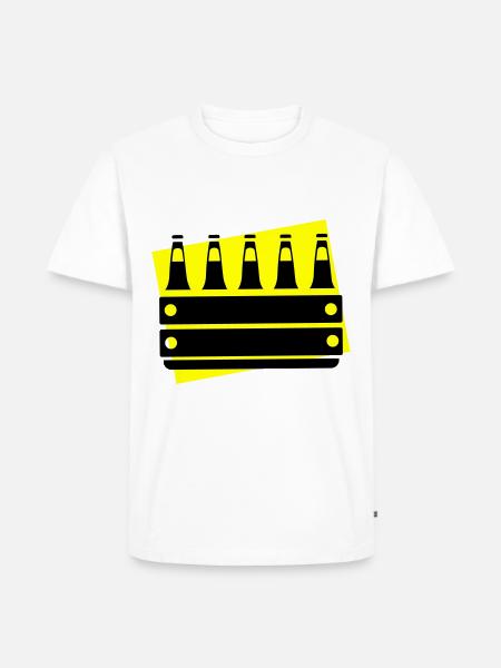Bierkiste Kiste Bier - Männer Premium Bio T-Shirt - Weiß
