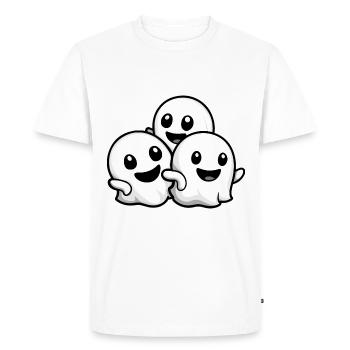 Ghosts Halloween Cute Baby - Men's Premium Organic T-Shirt - white - Front - Nico (187cm)