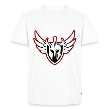Spartan Warrior Helmet - Men's Premium Organic T-Shirt - white - Front - Nico (187cm)