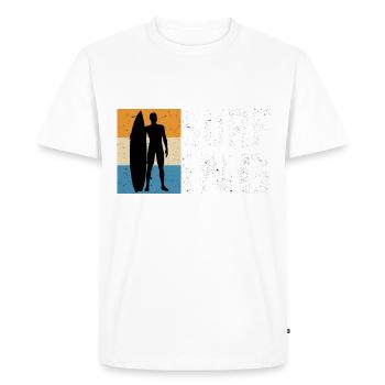 Surfing - T-shirt Premium bio Homme - blanc - Devant - Nico (187cm)