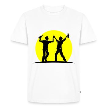 Crew Party Group Celebrations Bachelor Party - Men's Premium Organic T-Shirt - white - Front - Nico (187cm)