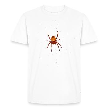 Spider - Men's Premium Organic T-Shirt - white - Front - Nico (187cm)