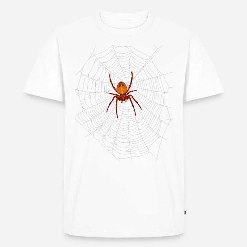 Spinne - Männer Premium Bio T-Shirt - Weiß
