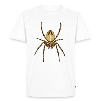 Araignée - T-shirt Premium bio Homme - blanc - Devant - Nico (187cm)