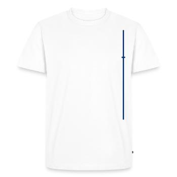 Rayures de style finlandais - T-shirt Premium bio Homme - blanc - Devant - Nico (187cm)
