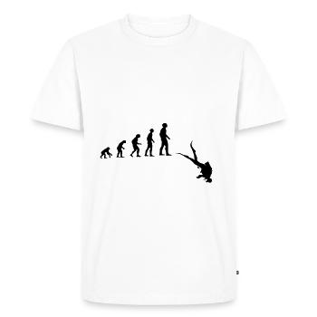 Plongeur - T-shirt Premium bio Homme - blanc - Devant - Nico (187cm)