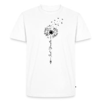 Juste Pusteblume Tattoo Breathe Pusten Pissenlit - T-shirt Premium bio Homme - blanc - Devant - Nico (187cm)