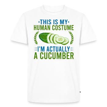 this is my human costume cucumber cucumber cucumber - Men's Premium Organic T-Shirt - white - Front - Nico (187cm)