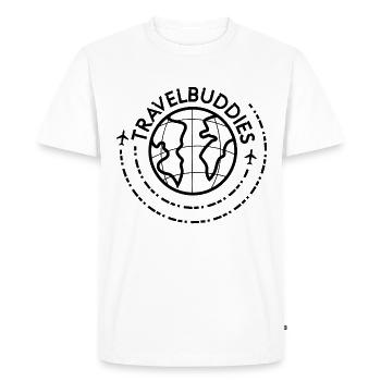 travel buddies holiday team travel flight - Men's Premium Organic T-Shirt - white - Front - Nico (187cm)
