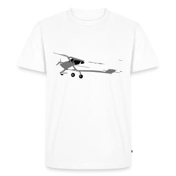 Ultraleichtflugzeug UL Pilot Flugzeug Flieger - Männer Premium Bio T-Shirt - Weiß - Vorne - Nico (187cm)