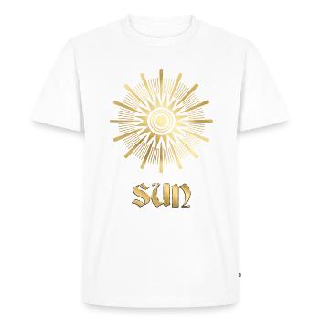 Sun in golden summer tarot - Men's Premium Organic T-Shirt - white - Front - Nico (187cm)