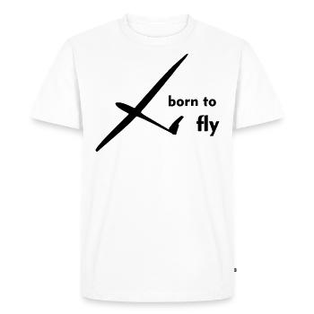 Glider Glider Glider Pilot Pilot - Men's Premium Organic T-Shirt - white - Front - Nico (187cm)