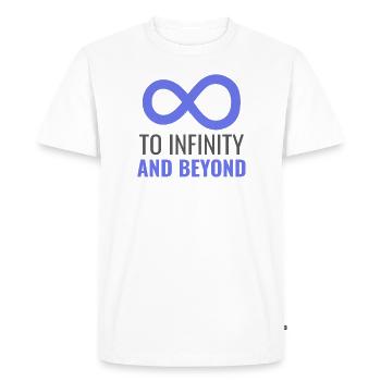L’espace mondial à l’infini et à tous - T-shirt Premium bio Homme - blanc - Devant - Nico (187cm)