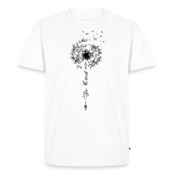 Be child puff flower Nice Polite dandelion summer - Men's Premium Organic T-Shirt - white - Front - Nico (187cm)