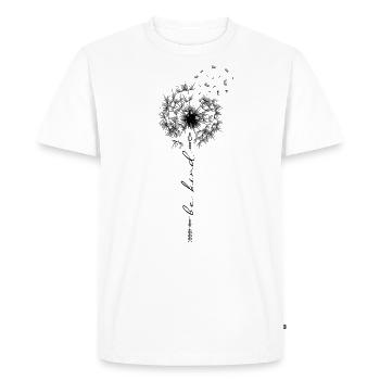 Be child puff flower Nice Polite dandelion summer - Men's Premium Organic T-Shirt - white - Front - Nico (187cm)