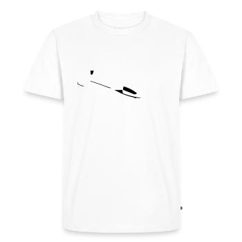 Planeur Planeur Planeur Planeur Planeur Planeur - T-shirt Premium bio Homme - blanc - Devant - Nico (187cm)
