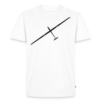 Planeur Vol à voile Planeur Planeur Planeur - T-shirt Premium bio Homme - blanc - Devant - Nico (187cm)