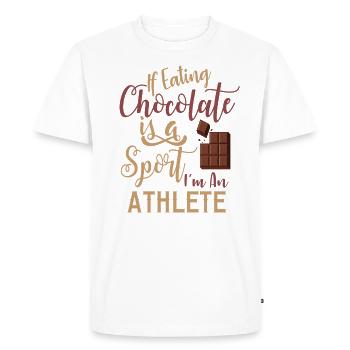 Gymnase de musculation sans pause - T-shirt Premium bio Homme - blanc - Devant - Nico (187cm)