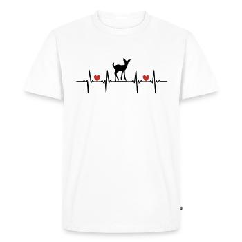 Deer Deer Cow Deer Roe deer Roe deer Forest, Forest Ge - Men's Premium Organic T-Shirt - white - Front - Nico (187cm)