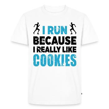 Race Runner Runner Renner Racer Jogging - Men's Premium Organic T-Shirt - white - Front - Nico (187cm)