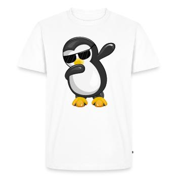 Pingouins Pôle Sud Antarctique Empereur Pingouin Pingouin Pingouin - T-shirt Premium bio Homme - blanc - Devant - Nico (187cm)