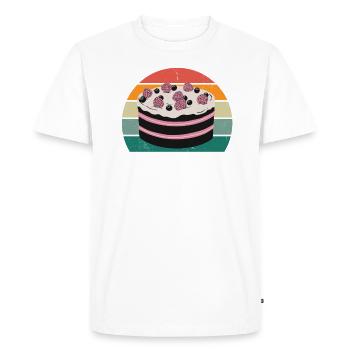 Baker Bakery Cake Cakes Baked goods Baking - Men's Premium Organic T-Shirt - white - Front - Nico (187cm)