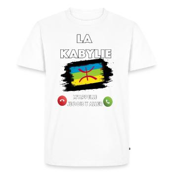 la kabylie - T-shirt Premium bio Homme - blanc - Devant - Nico (187cm)