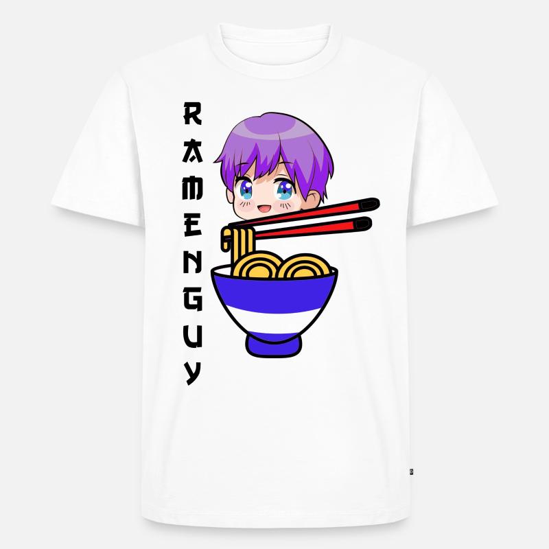 RamenGuy - Männer Premium Bio T-Shirt - Weiß
