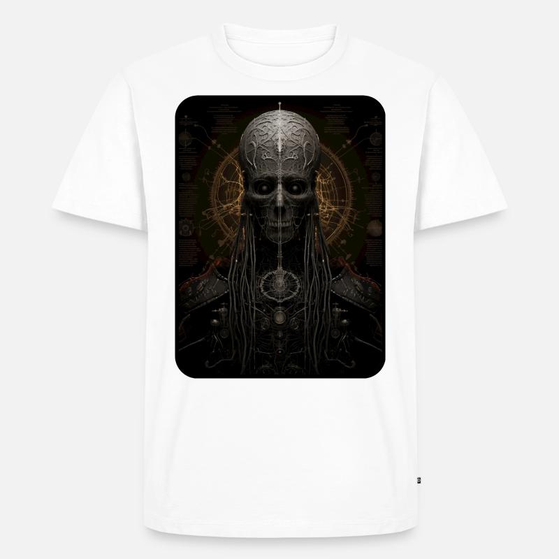 Alien Anatomie - Männer Premium Bio T-Shirt - Weiß