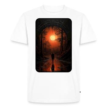 Portal to a new world - Men's Premium Organic T-Shirt - white - Front - Nico (187cm)