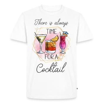 Cocktail Été Plage Bar Club Fête Boisson - T-shirt Premium bio Homme - blanc - Devant - Nico (187cm)