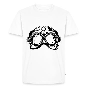 Symboles de plongée Goggles - T-shirt Premium bio Homme - blanc - Devant - Nico (187cm)